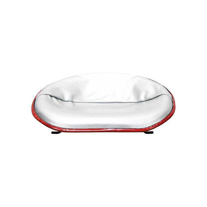 Uni Pro International Harvester HM Pan Seat | Rod Mount Pattern | Silver Vinyl