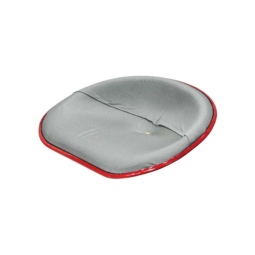 Uni Pro International Harvester HM Pan Seat | 4-Bolt Mount Pattern & Brass Ring | Silver Canvas