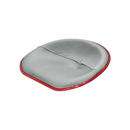 Uni Pro International Harvester HM Pan Seat | 4-Bolt Mount Pattern & Brass Ring | Silver Canvas