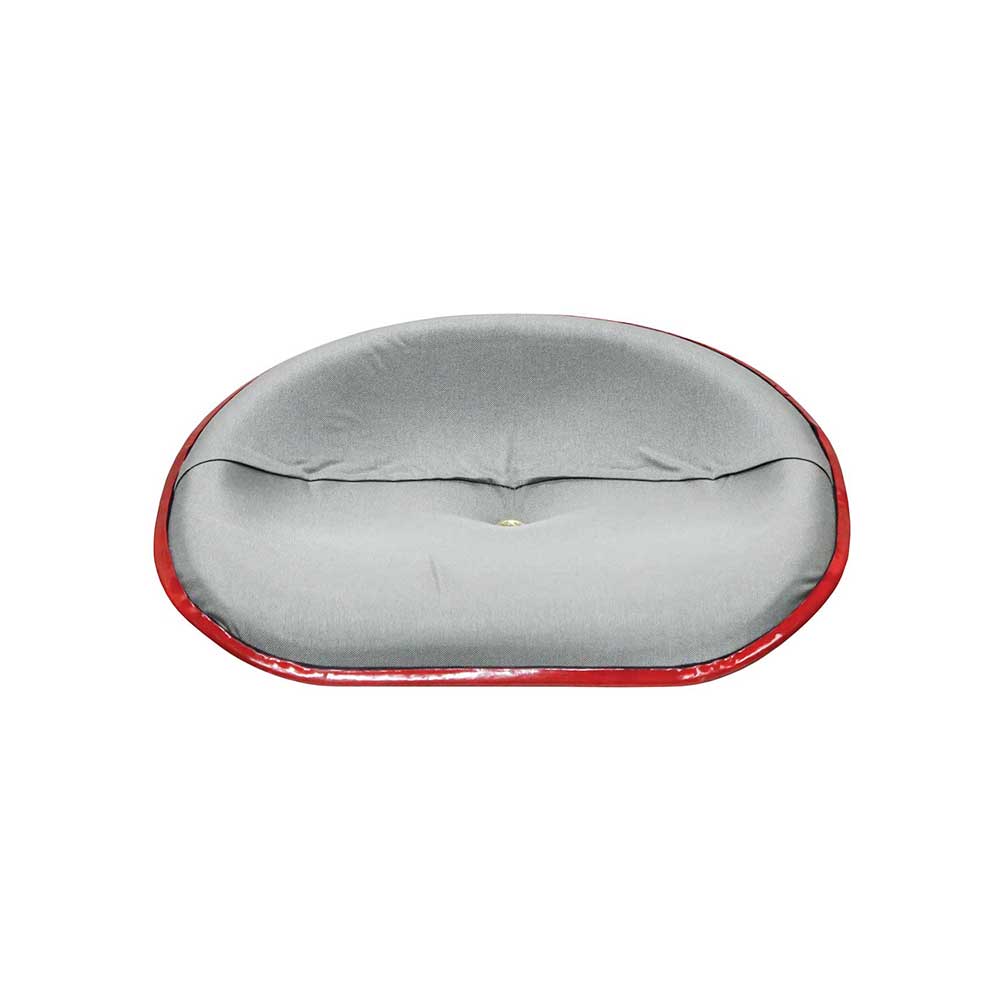 Uni Pro International Harvester HM Pan Seat | 4-Bolt Mount Pattern & Brass Ring | Silver Canvas