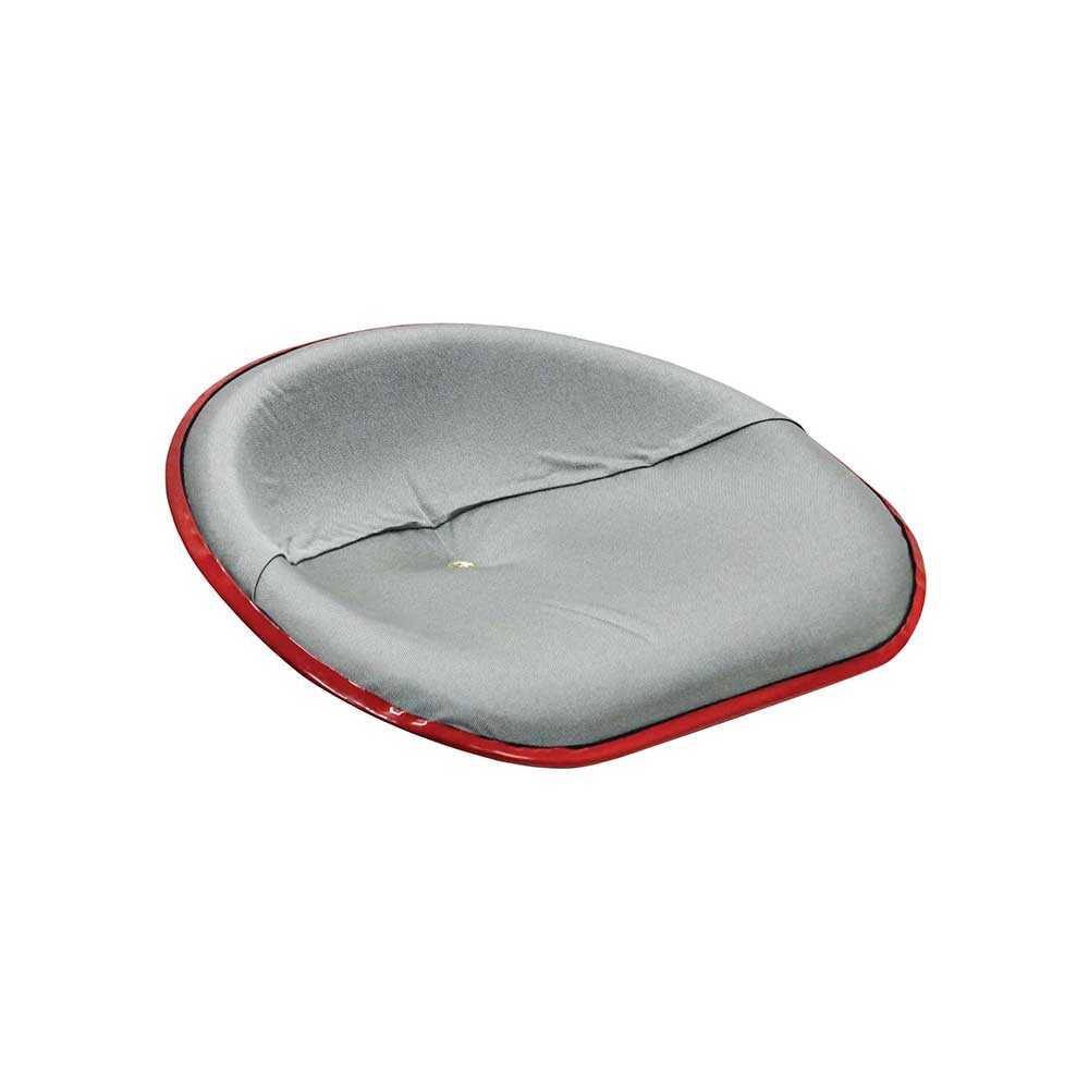 Uni Pro International Harvester HM Pan Seat | 4-Bolt Mount Pattern & Brass Ring | Silver Canvas