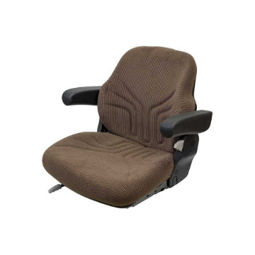 Uni Pro 731 Seat Top Assembly | With Armrests | Brown Fabric