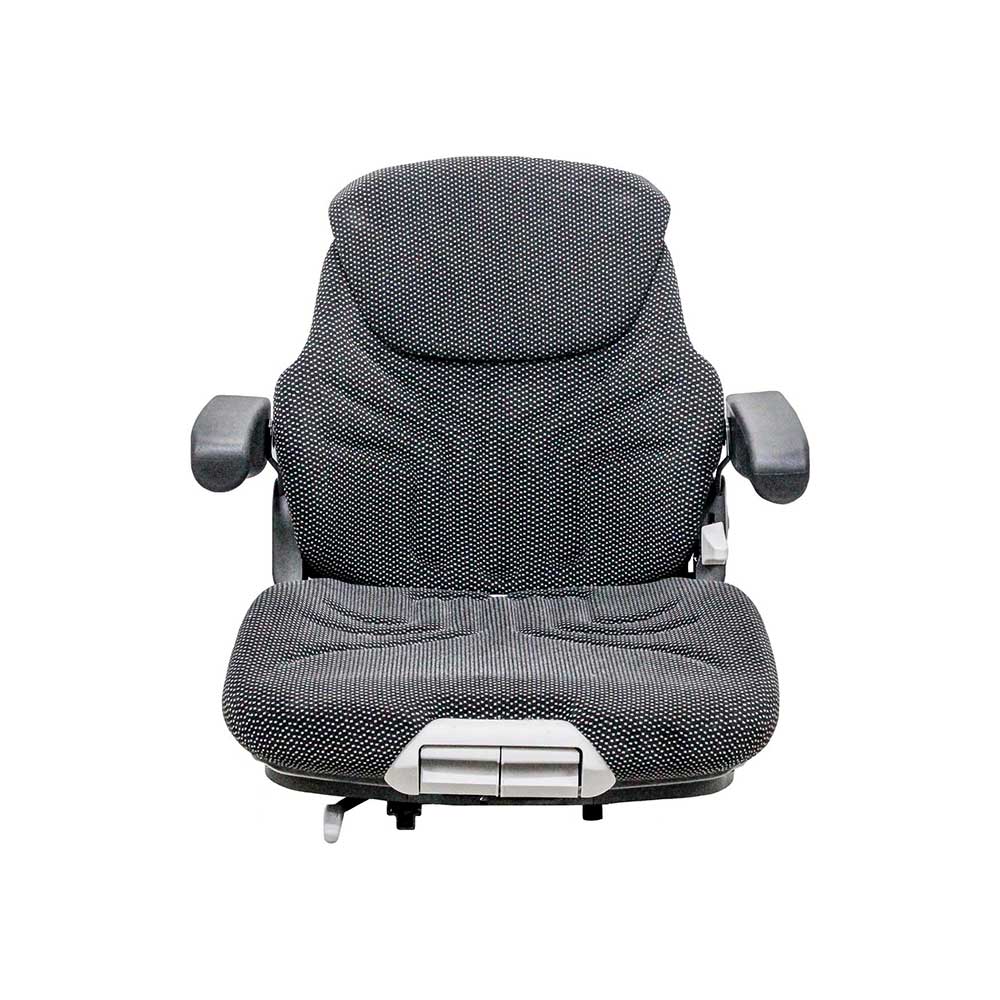 Uni Pro 731 Seat Top Assembly | With Armrests | Black/Gray Fabric