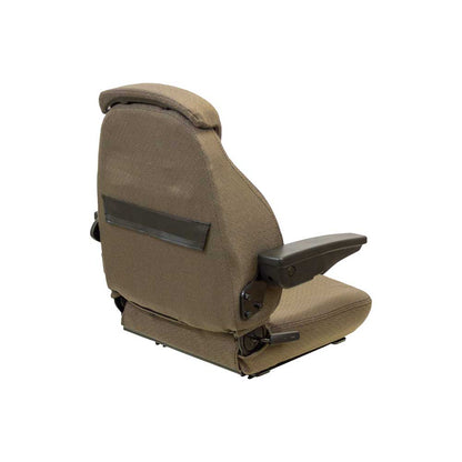 Uni Pro 440 Seat Top Assembly | With Armrests | Brown Fabric