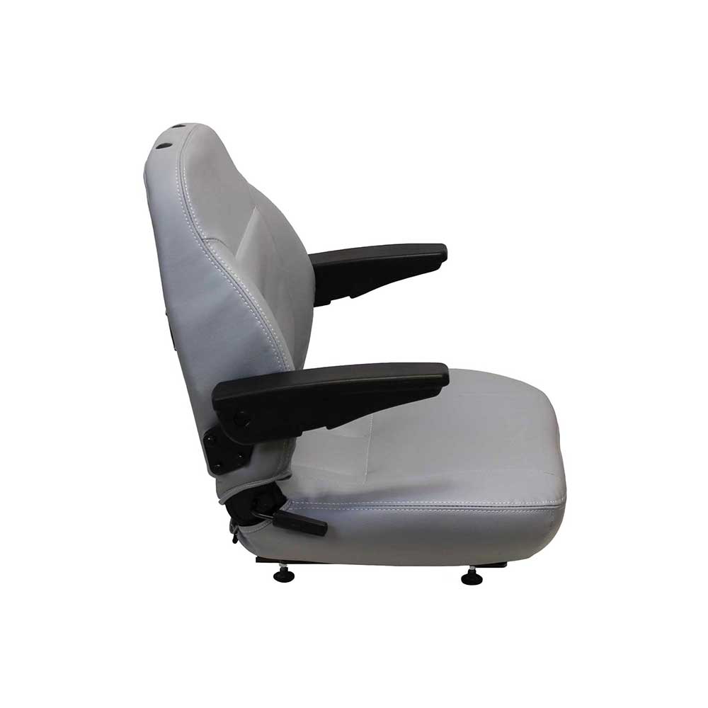 Uni Pro 441 Seat Top Assembly | With Armrests | Gray Vinyl