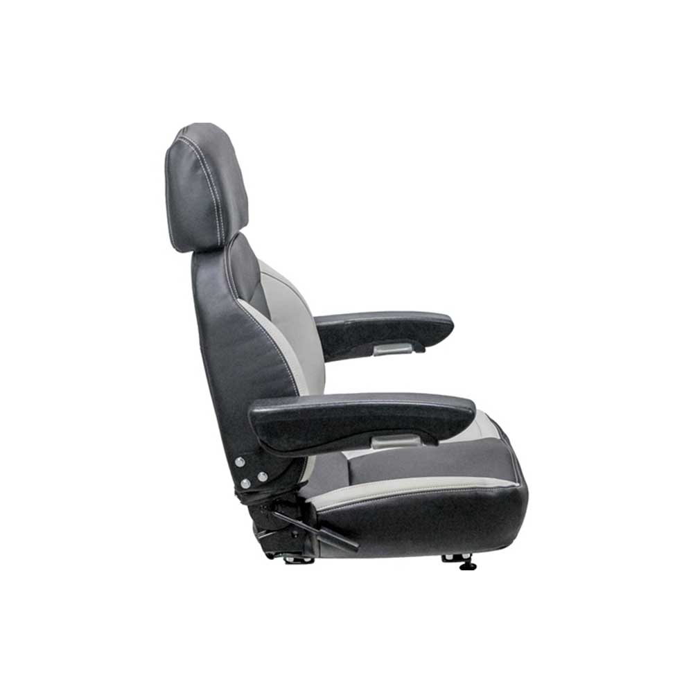 Uni Pro 445 Seat Top Assembly | Black/Gray Vinyl