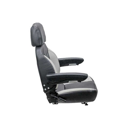 Uni Pro 445 Seat Top Assembly | Black/Gray Vinyl