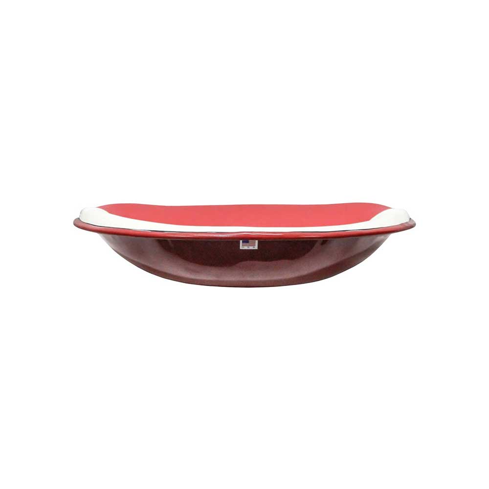 Uni Pro International Harvester HM Pan Seat | 4-Bolt Mount Pattern & Brass Ring | Red & White Vinyl