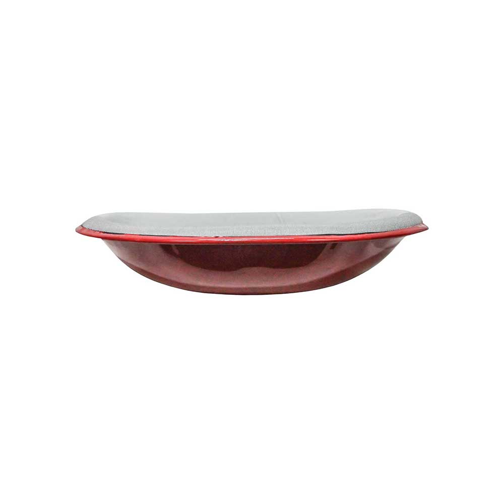Uni Pro International Harvester HM Pan Seat | 4-Bolt Mount Pattern & Brass Ring | Silver Canvas