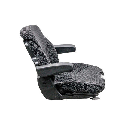Uni Pro 731 Seat Top Assembly | With Armrests | Black/Gray Fabric