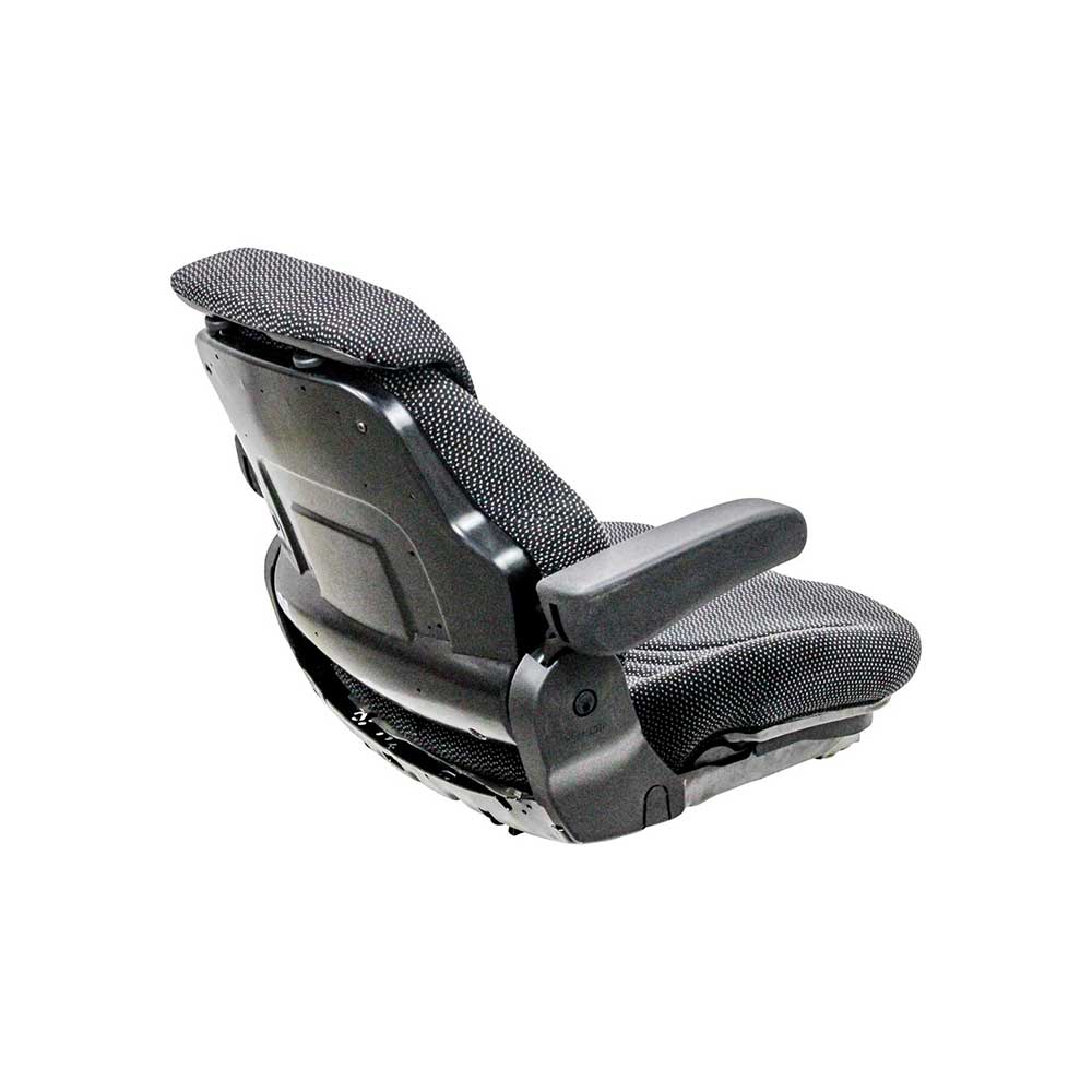 Uni Pro 731 Seat Top Assembly | With Armrests | Black/Gray Fabric
