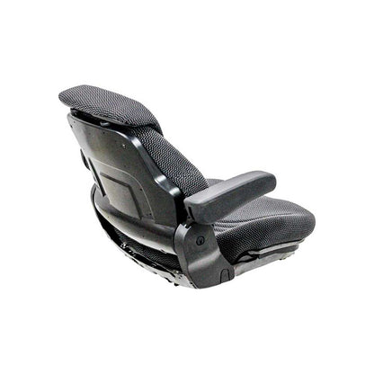 Uni Pro 731 Seat Top Assembly | With Armrests | Black/Gray Fabric
