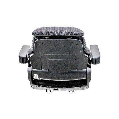 Uni Pro 731 Seat Top Assembly | With Armrests | Black/Gray Fabric