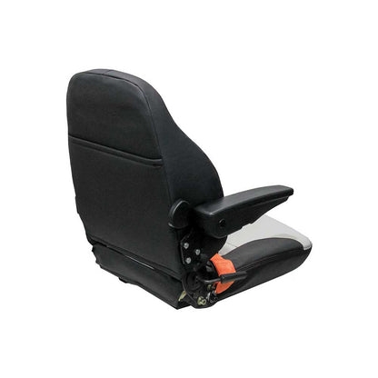 Uni Pro 461 Seat Top Assembly | Original Pattern | Black/Gray Vinyl