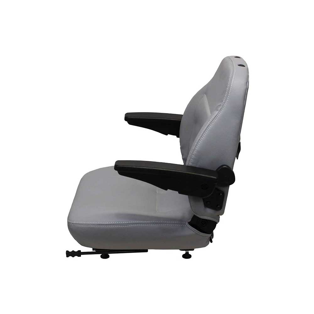 Uni Pro 441 Seat Top Assembly | With Armrests | Gray Vinyl