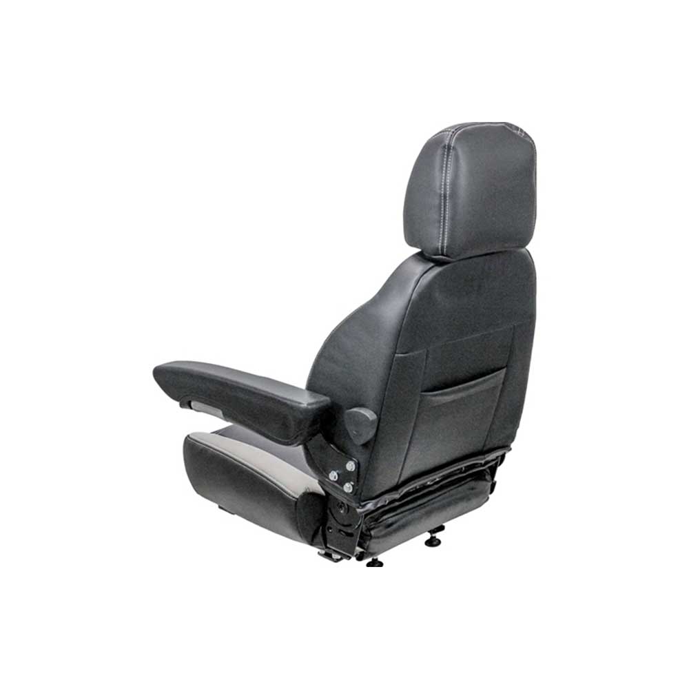 Uni Pro 445 Seat Top Assembly | Black/Gray Vinyl