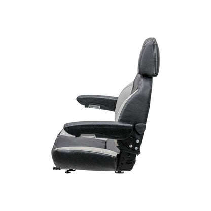Uni Pro 445 Seat Top Assembly | Black/Gray Vinyl