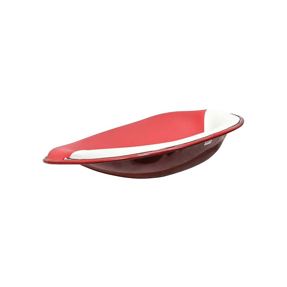 Uni Pro International Harvester HM Pan Seat | 4-Bolt Mount Pattern & Brass Ring | Red & White Vinyl