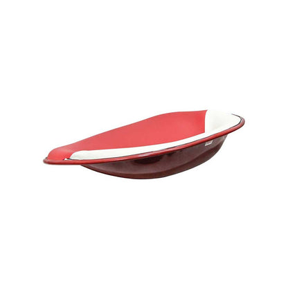 Uni Pro International Harvester HM Pan Seat | 4-Bolt Mount Pattern & Brass Ring | Red & White Vinyl