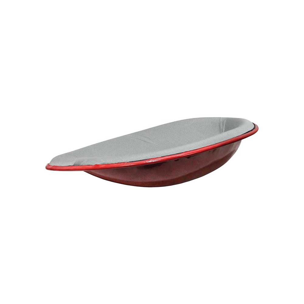 Uni Pro International Harvester HM Pan Seat | 4-Bolt Mount Pattern & Brass Ring | Silver Canvas