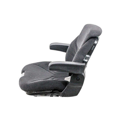 Uni Pro 731 Seat Top Assembly | With Armrests | Black/Gray Fabric