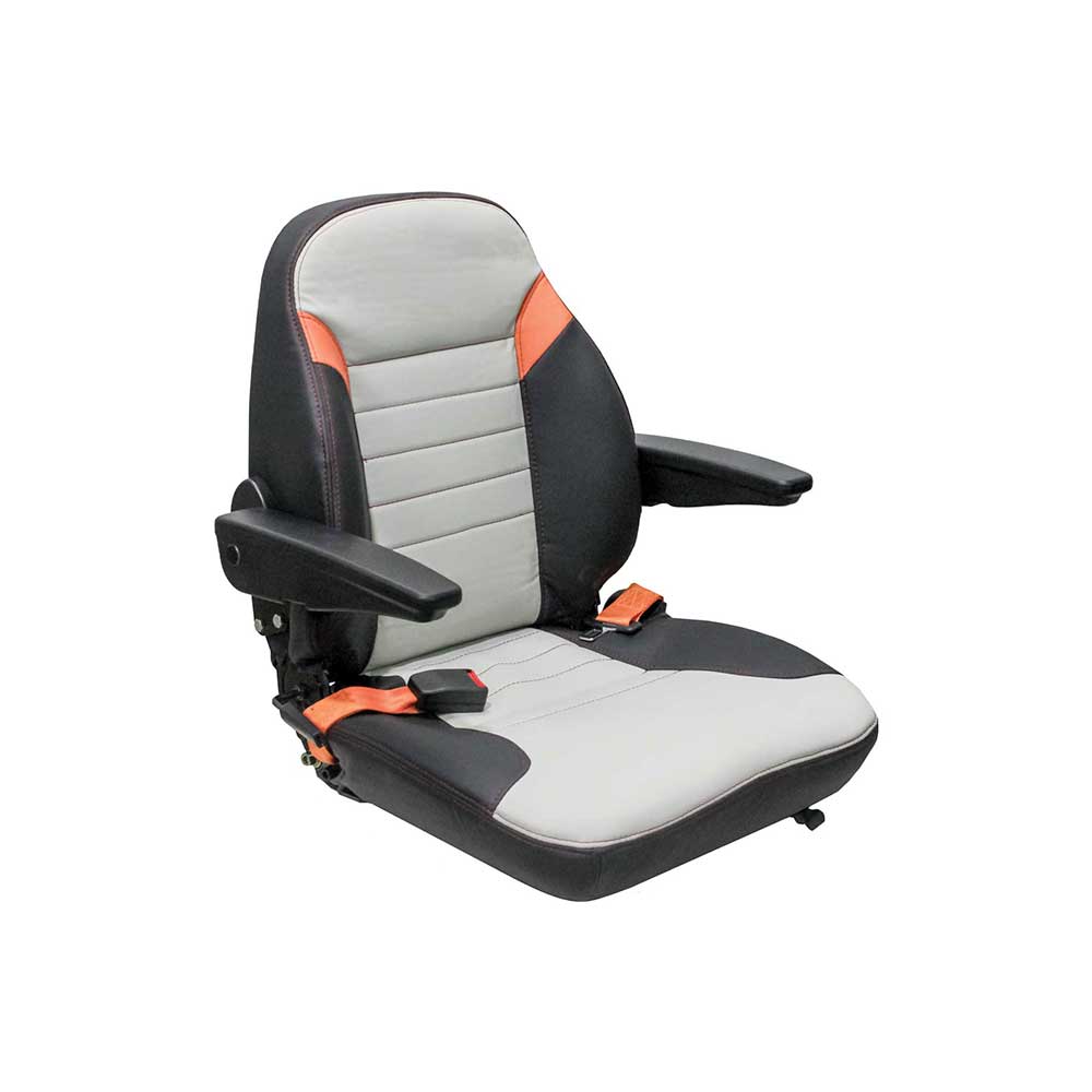 Uni Pro 461 Seat Top Assembly | Original Pattern | Black/Gray Vinyl