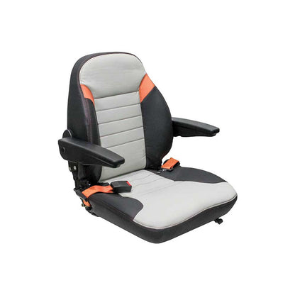 Uni Pro 461 Seat Top Assembly | Original Pattern | Black/Gray Vinyl