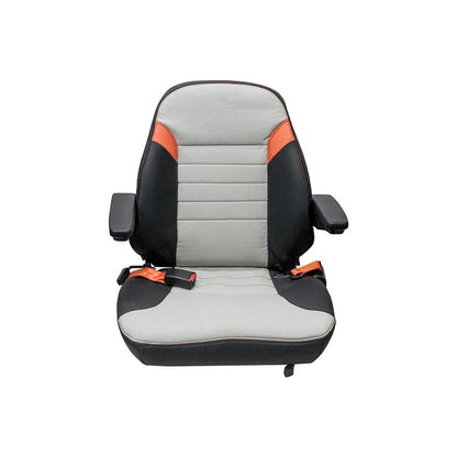 Uni Pro 461 Seat Top Assembly | Original Pattern | Black/Gray Vinyl