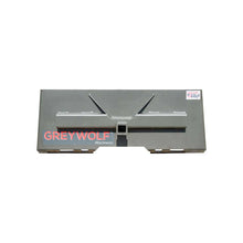 GREYWOLF 2-In. Receiver Hitch Plate Attachment for Skid Steer Loaders | Gray Powder Coat
