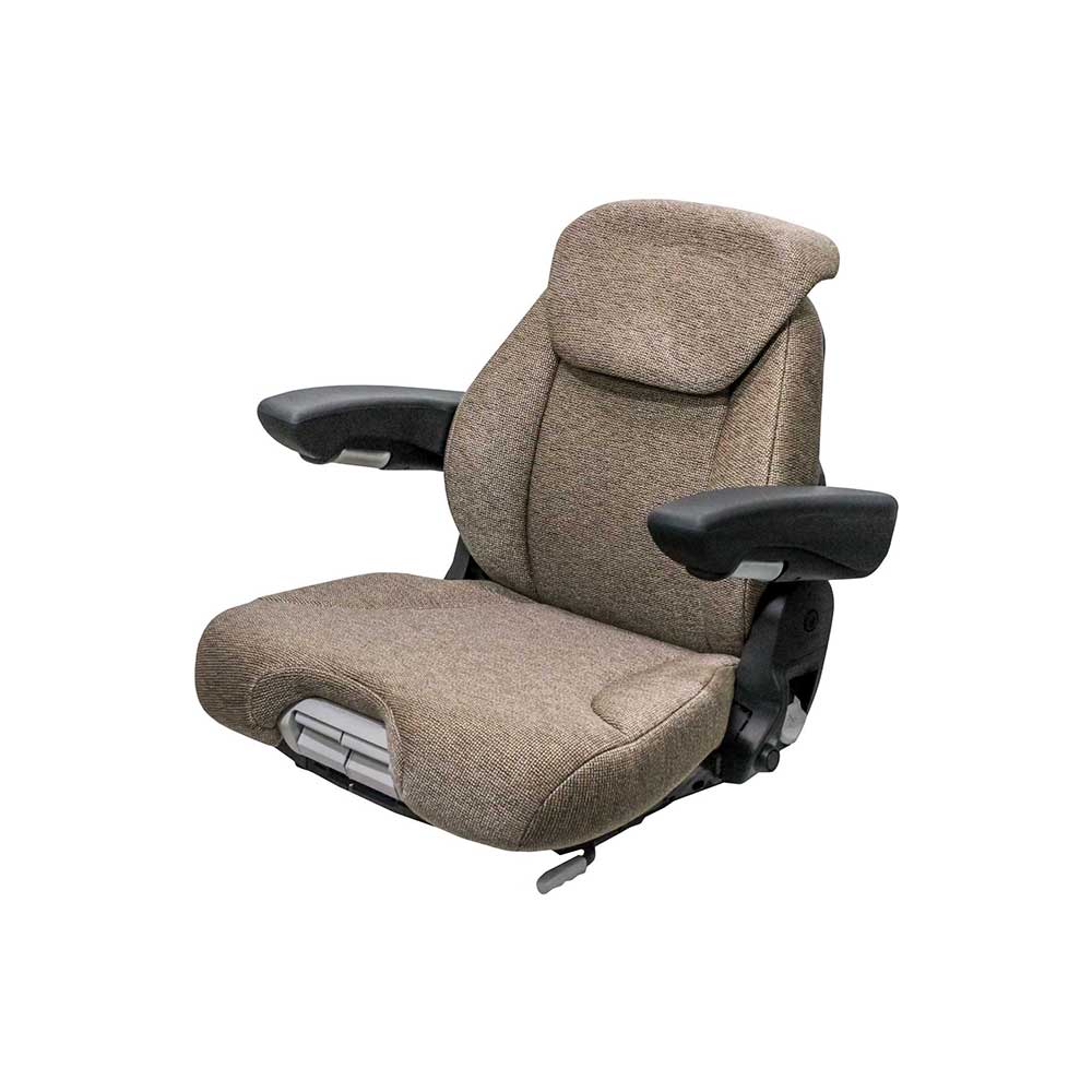 Uni Pro 741 Seat Top Assembly | With Operator Presence Switch | Cut/Sew Brown Fabric