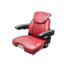 Grammer | 741 | Seat Top | Integrated Swivel | OPS Ready | Red Leatherette Vinyl | 8855