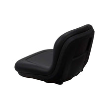 Milsco | XB150 | Bucket Seat | Low-Back | Drain Holes | Black Vinyl | 8017