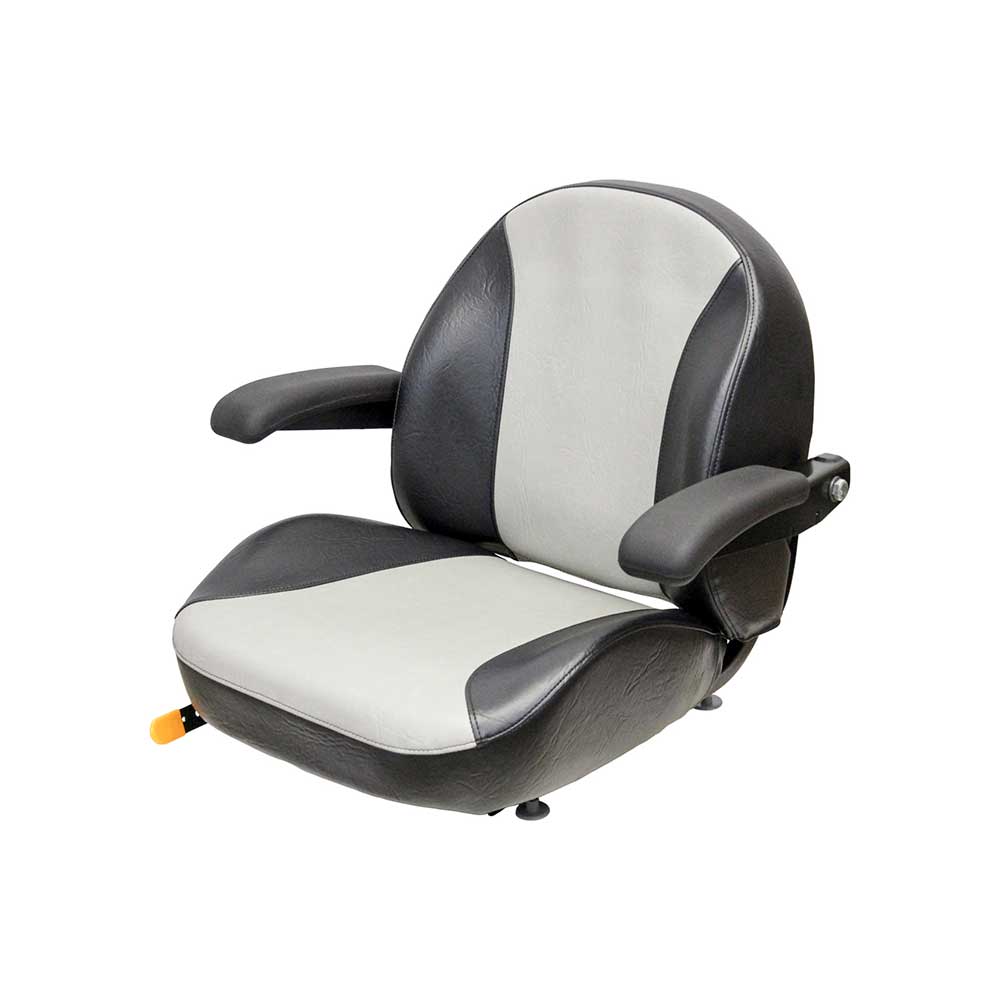 Uni Pro 1110 Seat Top Assembly | Black/Silver Vinyl