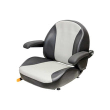 Uni Pro 1110 Seat Top Assembly | Black/Silver Vinyl