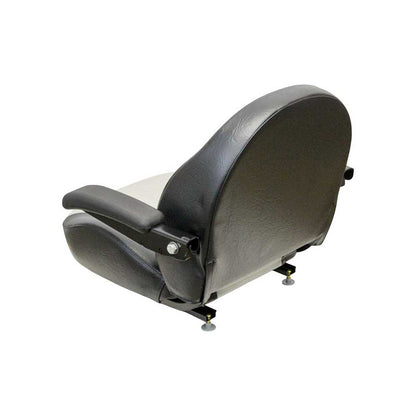 Uni Pro 1110 Seat Top Assembly | Black/Silver Vinyl