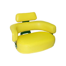 Uni Pro John Deere 4010 Seat Top Assembly | Green Powder Coat Frame | Yellow Vinyl