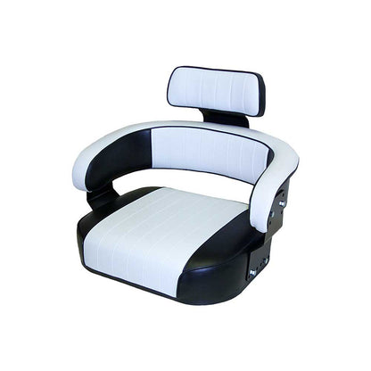 Uni Pro International Harvester 806 Seat Assembly | Original | Pleated Black & White Vinyl