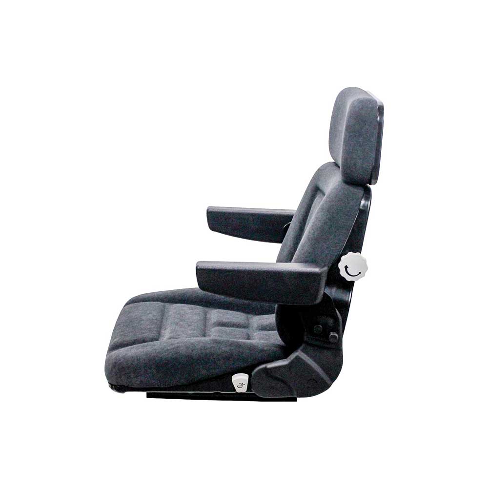 Pilot | P81 | Seat Top Kit | Case IH 71 Magnum With Original Air-Oil | Armrests | Gray Fabric | 6556