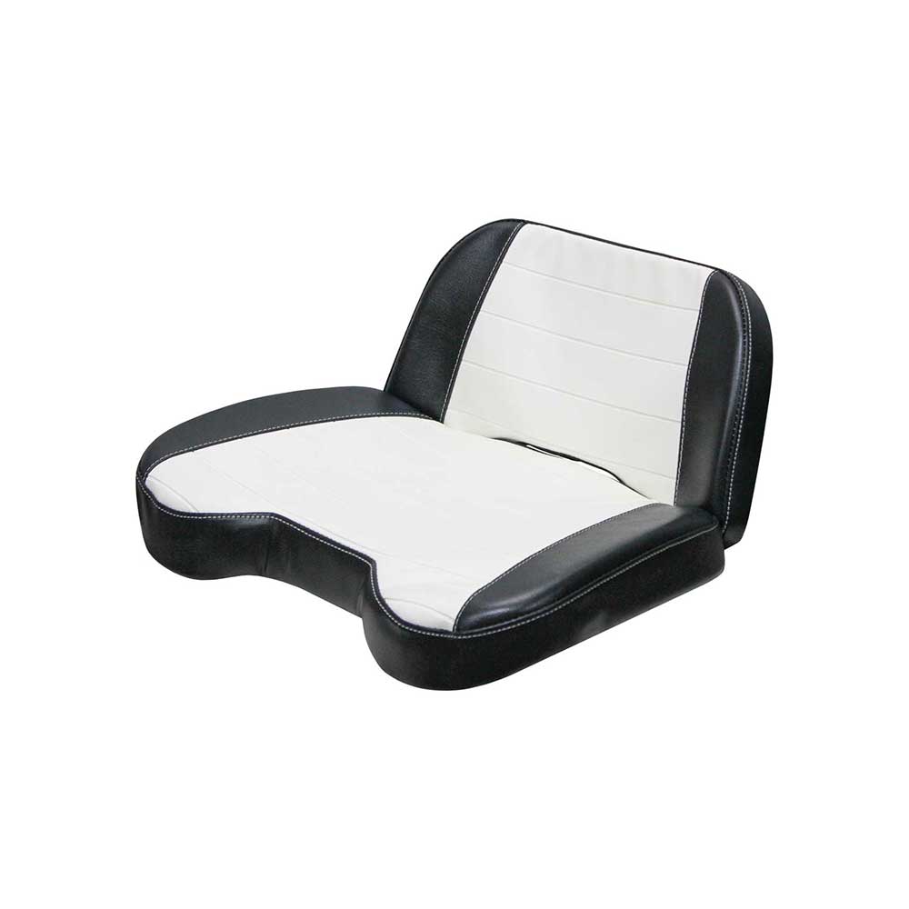 Uni Pro Allis Chalmers D17 Seat Top Assembly | Original Pattern | Pleated Black & White Vinyl
