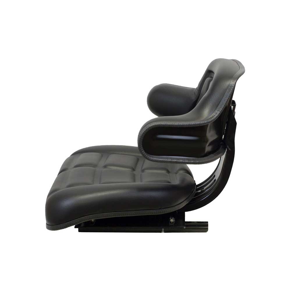 Pilot | Seat Top | Wrap Around Backrest | Slide Rails | Black Vinyl | 7613