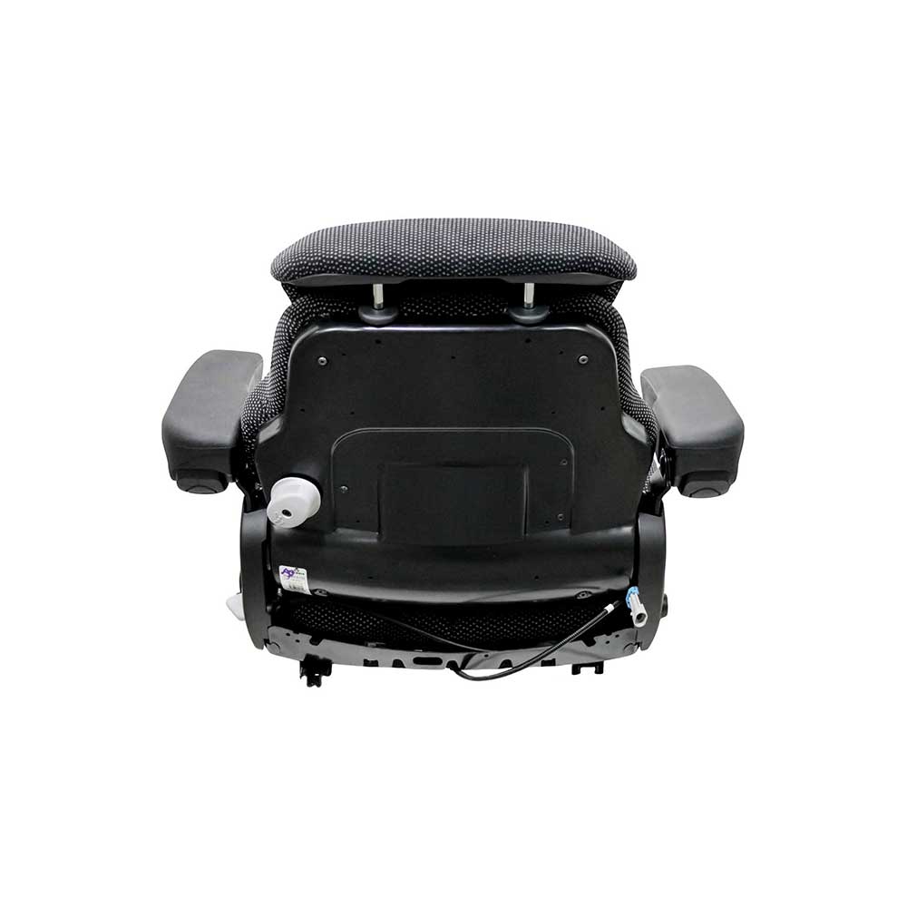 Uni Pro 741 Seat Top Assembly | With Operator Presence Switch | Black/Gray Fabric