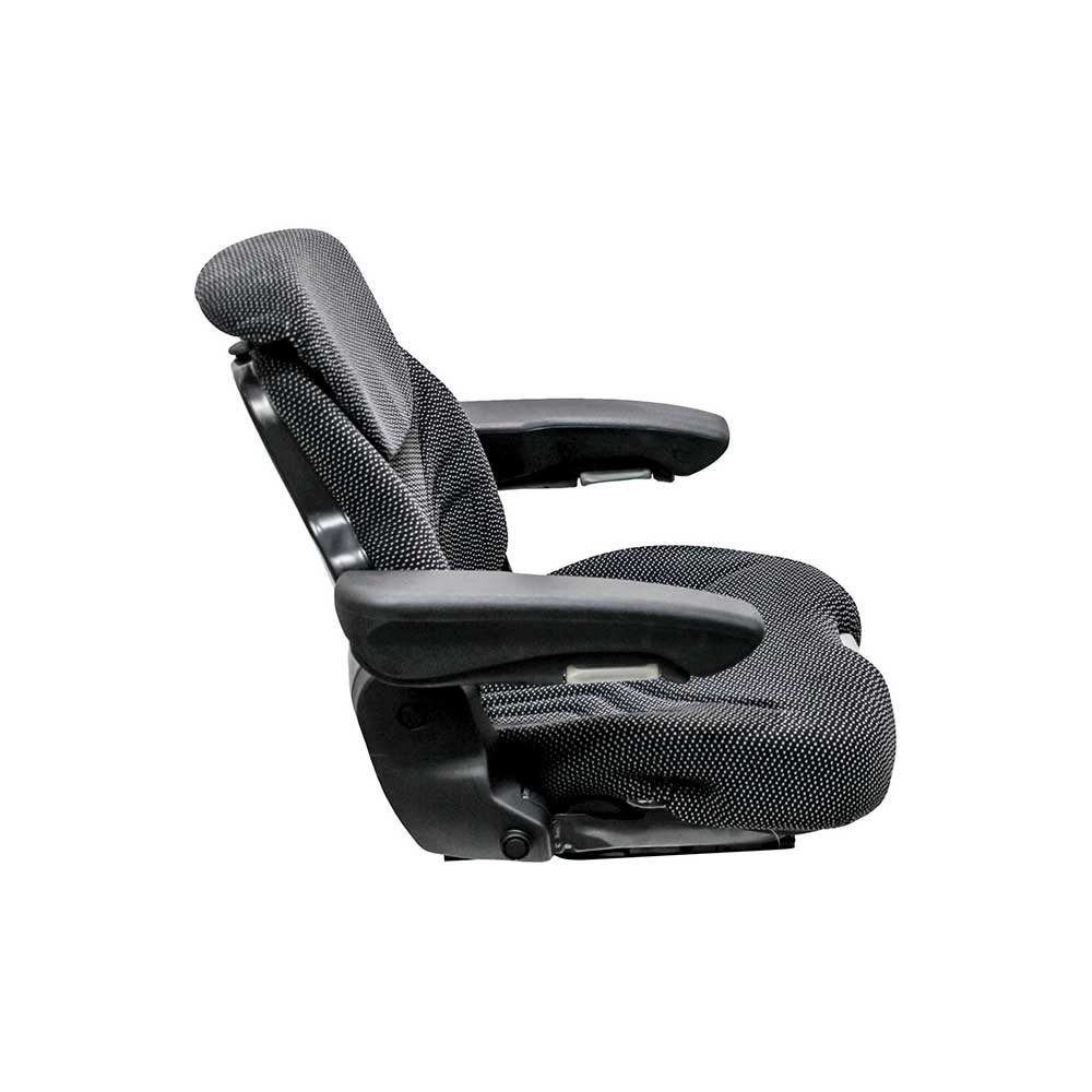 Uni Pro 741 Seat Top Assembly | With Integrated Swivel | Black/Gray Fabric