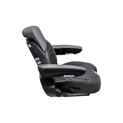 Uni Pro 741 Seat Top Assembly | With Integrated Swivel | Black/Gray Fabric