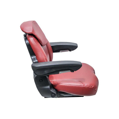 Grammer | 741 | Seat Top | OPS | Armrests | Red Leatherette Vinyl | 8791