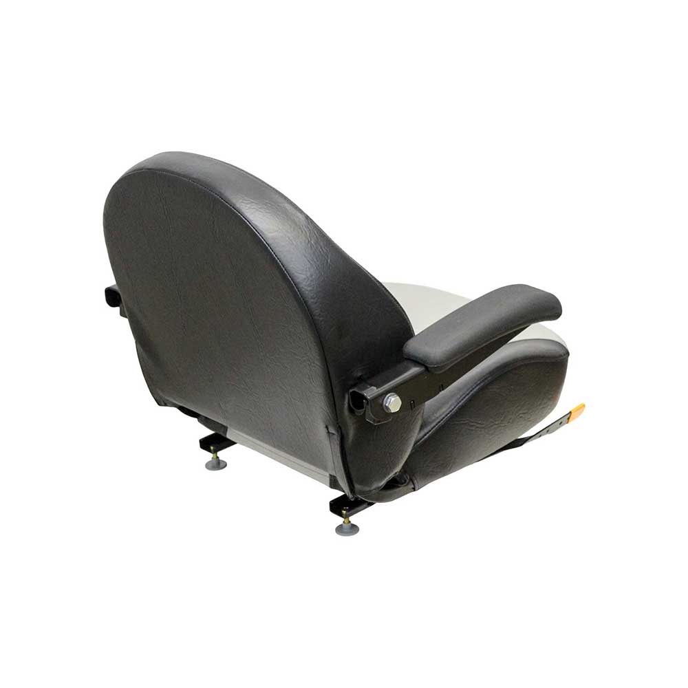 Uni Pro 1110 Seat Top Assembly | Black/Silver Vinyl