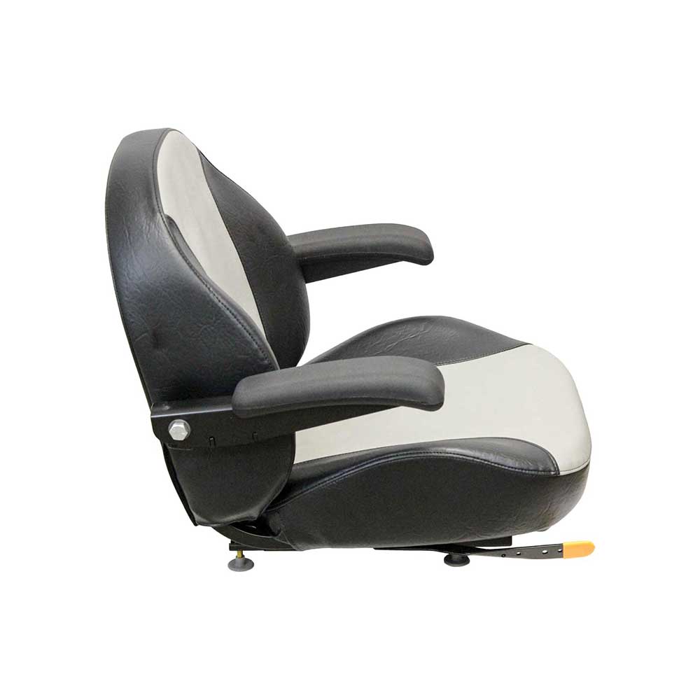 Uni Pro 1110 Seat Top Assembly | Black/Silver Vinyl
