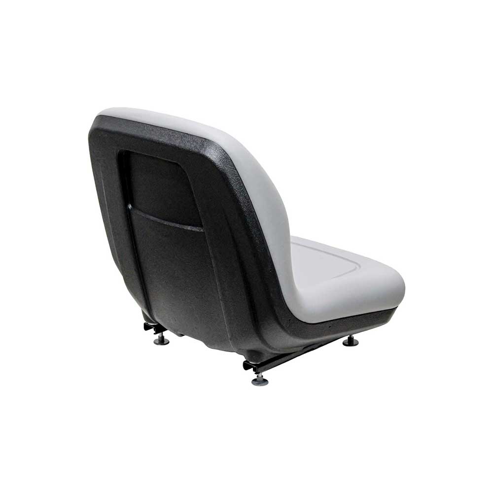 Uni Pro 128 Bucket Seat | With Slide Rails & 1 Normally Open OPS | Gray Vinyl