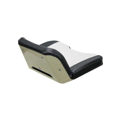 Uni Pro Allis Chalmers D17 Seat Top Assembly | Original Pattern | Pleated Black & White Vinyl