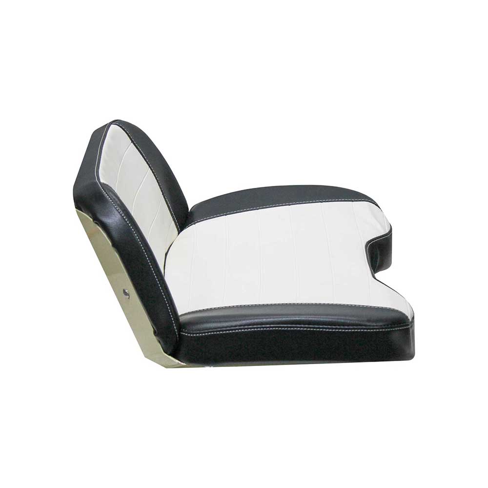 Uni Pro Allis Chalmers D17 Seat Top Assembly | Original Pattern | Pleated Black & White Vinyl