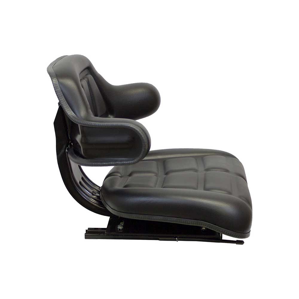 Pilot | Seat Top | Wrap Around Backrest | Slide Rails | Black Vinyl | 7613